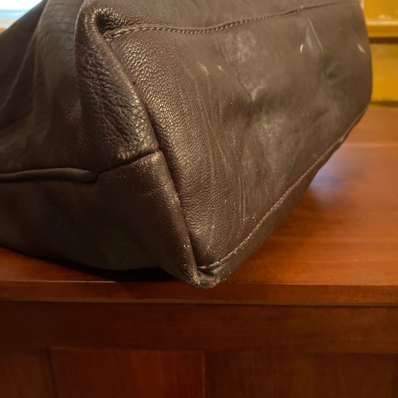 J. Jill Dark Brown Leather Shoulder Bag - Picture 5 of 12